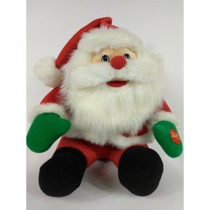 Santa Claus with Jingle Bells Music Plush Decor 10"